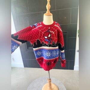 Marvel Red and Blue Spider-Man Crewneck Sweater boys